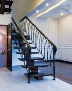 Перила готические с ковкой "Аддамс" — изображение 3