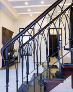 Перила готические с ковкой "Аддамс"