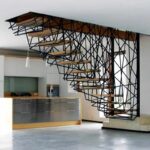 Лестница подвесная на металлокаркасе "Хаос"