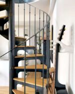 Лестница винтовая с деревянными ступенями "Честер" — изображение 5