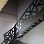 Лестница лазерная резка "Геометрия"