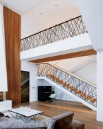 Перила с деревянным поручнем "Нитки Д" — изображение 5