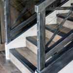 Перила металлические с тросом "Берта"