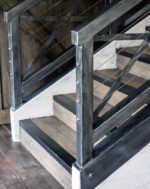 Перила металлические с тросом "Берта"