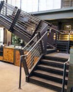 Перила металлические лофт "Субмарина"