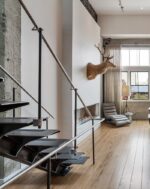 Лестница лофт металлическая "Двутавр" — изображение 3