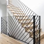 Перила металлические "Косая линия"