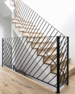 Перила металлические "Косая линия"