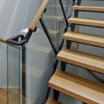 Перила лофт со стеклом "Омаха"