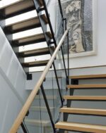 Перила лофт со стеклом "Омаха" — изображение 2