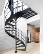 Лестница винтовая металлическая "Решетка"