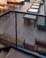 Перила металлические лофт "Сетка" — изображение 3