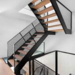 Лестница лофт на металлокаркасе "Сетка"