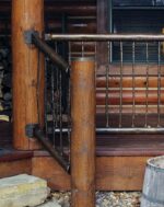 Перила металлические с ковкой "Шале"