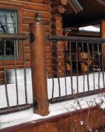 Перила металлические с ковкой "Шале" — изображение 3