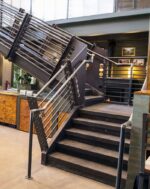 Лестница  металлическая лофт "Субмарина"