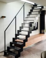 Лестница минимализм металлическая "Сталь"