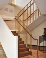 Перила с цилиндрическим поручнем "Гребенка"