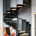 Лестница лофт винтовая на металлокаркасе "Турбо"