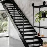 Лестница лофт металлическая "Ячейка"