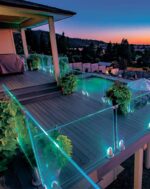 Перила стекло на напольных держателях "Кристалл" — изображение 2