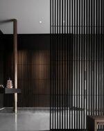 Перегородка стационарная металлическая "Линия"