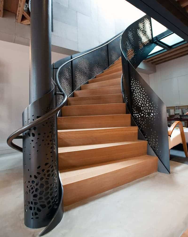 loft-vintage-stair-4.jpg Лестница на металлокаркасе "Лофт винтаж" — изображение 1