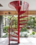 Лестница металлическая "Перфорация Винтовая"