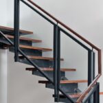 Перила лофт со стеклом "Прага C"