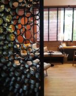 Перегородка стационарная металлическая "Трубы"